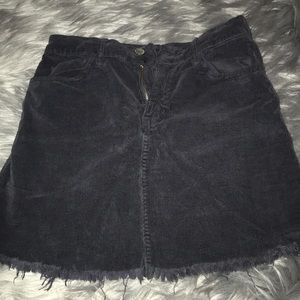 dark blue cotton skirt
